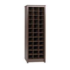 Prepac Space-Saving 36 Pair Shoe Storage Cabinet With Cubbies, Espresso