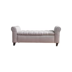 Keiko Tufted Storage Bench with Arms